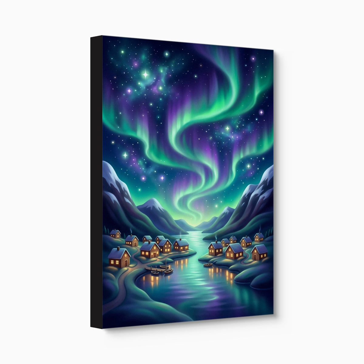 Fjordland Aurora Dance - Luxury Wall Art