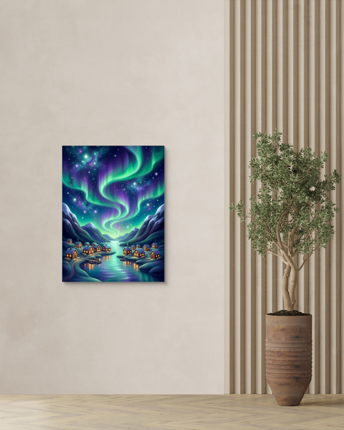 Fjordland Aurora Dance - Luxury Wall Art