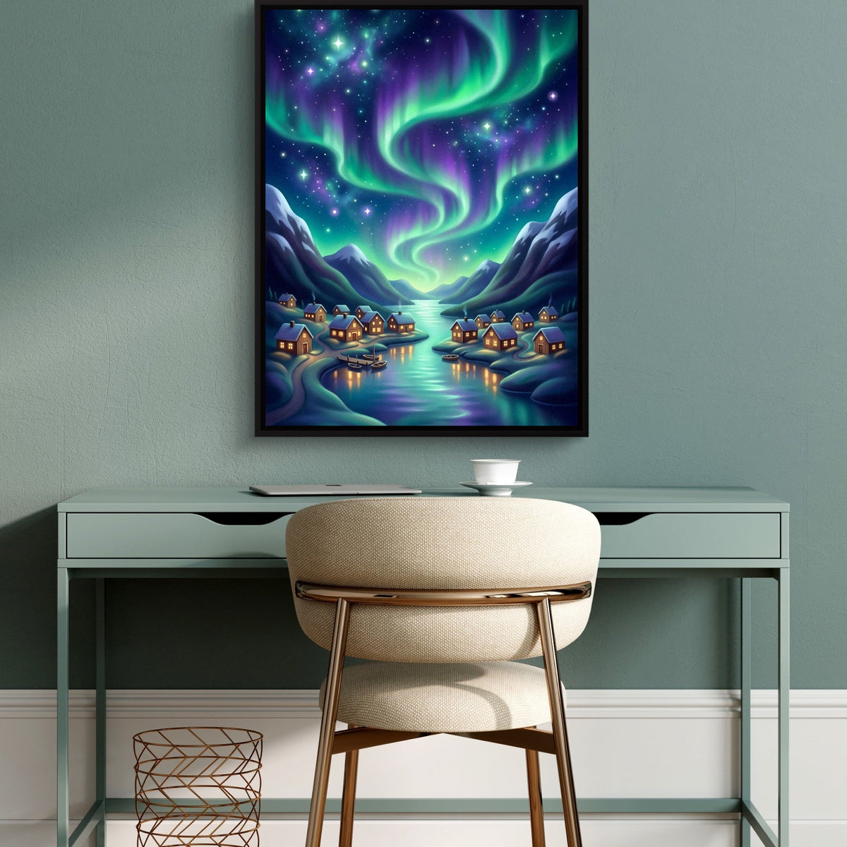 Fjordland Aurora Dance - Luxury Wall Art