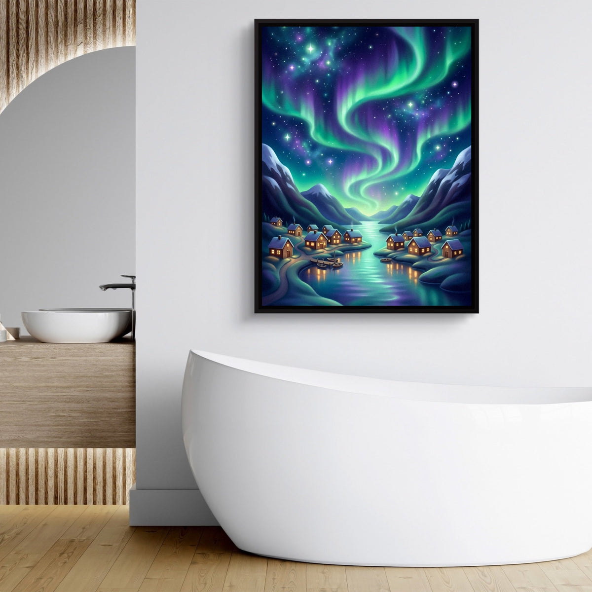 Fjordland Aurora Dance - Luxury Wall Art