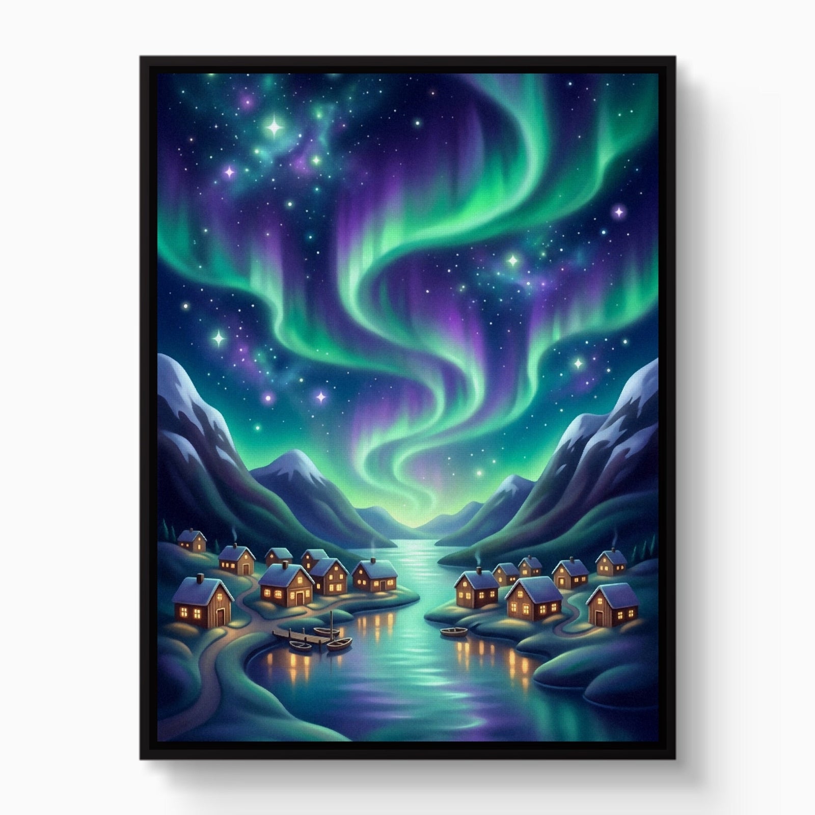 Fjordland Aurora Dance - Luxury Wall Art
