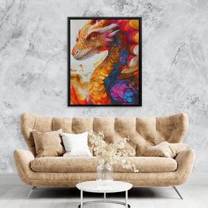 Flaming Dragon - Luxury Wall Art