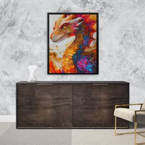 Flaming Dragon - Luxury Wall Art