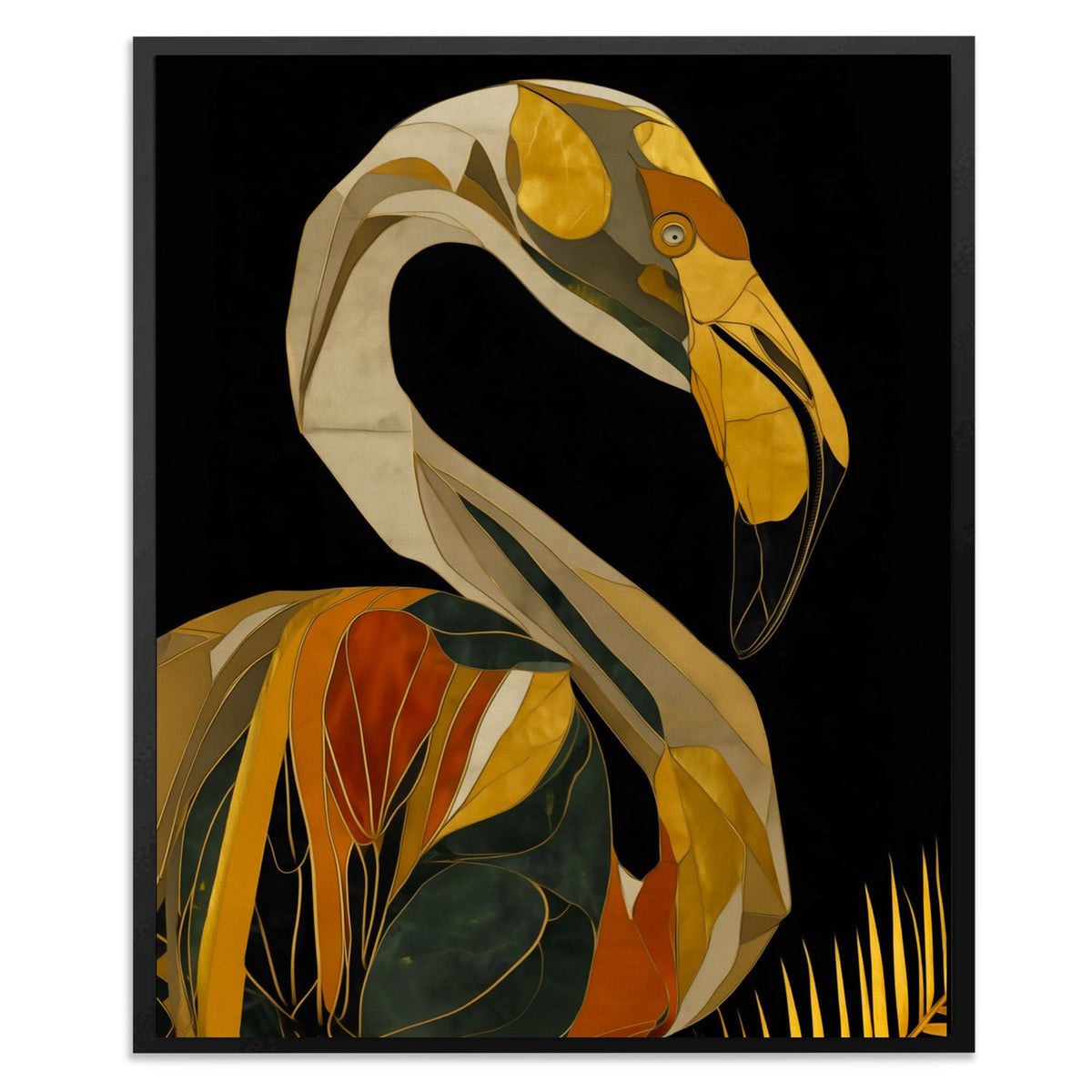 Flamingo Art Deco - Luxury Wall Art