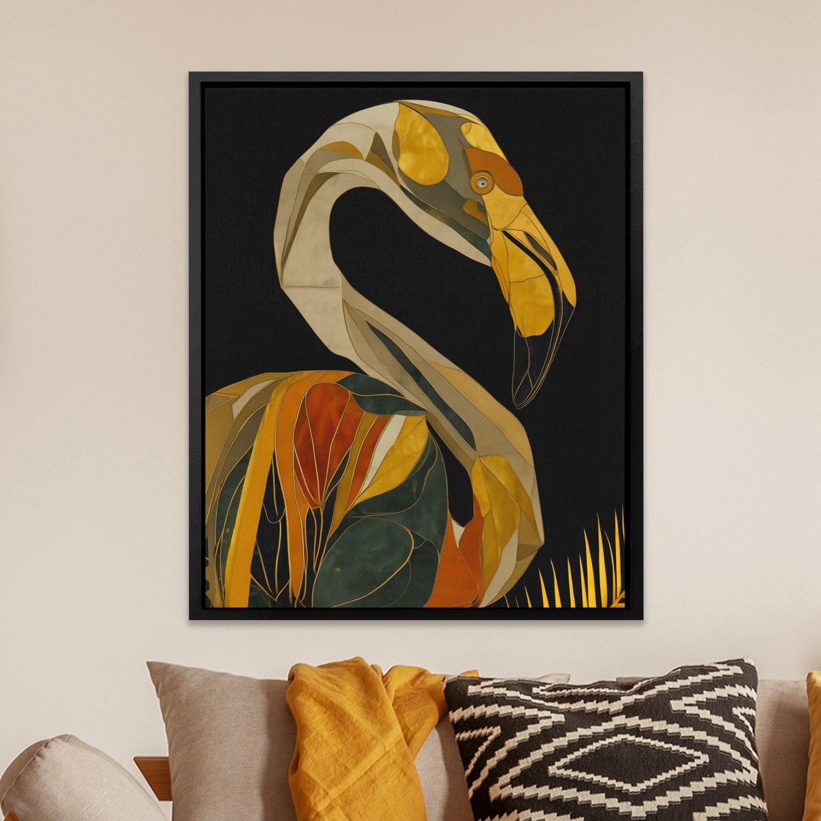 Flamingo Art Deco - Luxury Wall Art