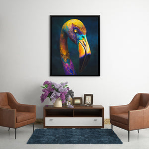 Flamingo Cosmic Plumage - Luxury Wall Art