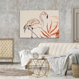 Flamingo Doodle - Luxury Wall Art