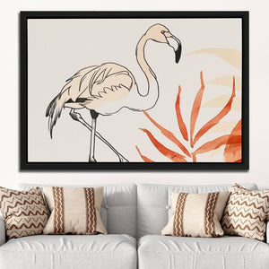 Flamingo Doodle - Luxury Wall Art