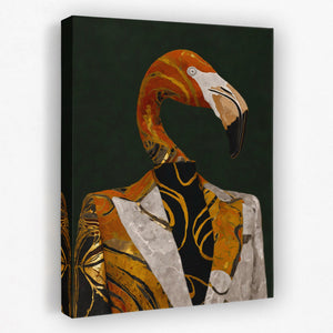 Flamingo Executive Portrait - Luxury Wall Art