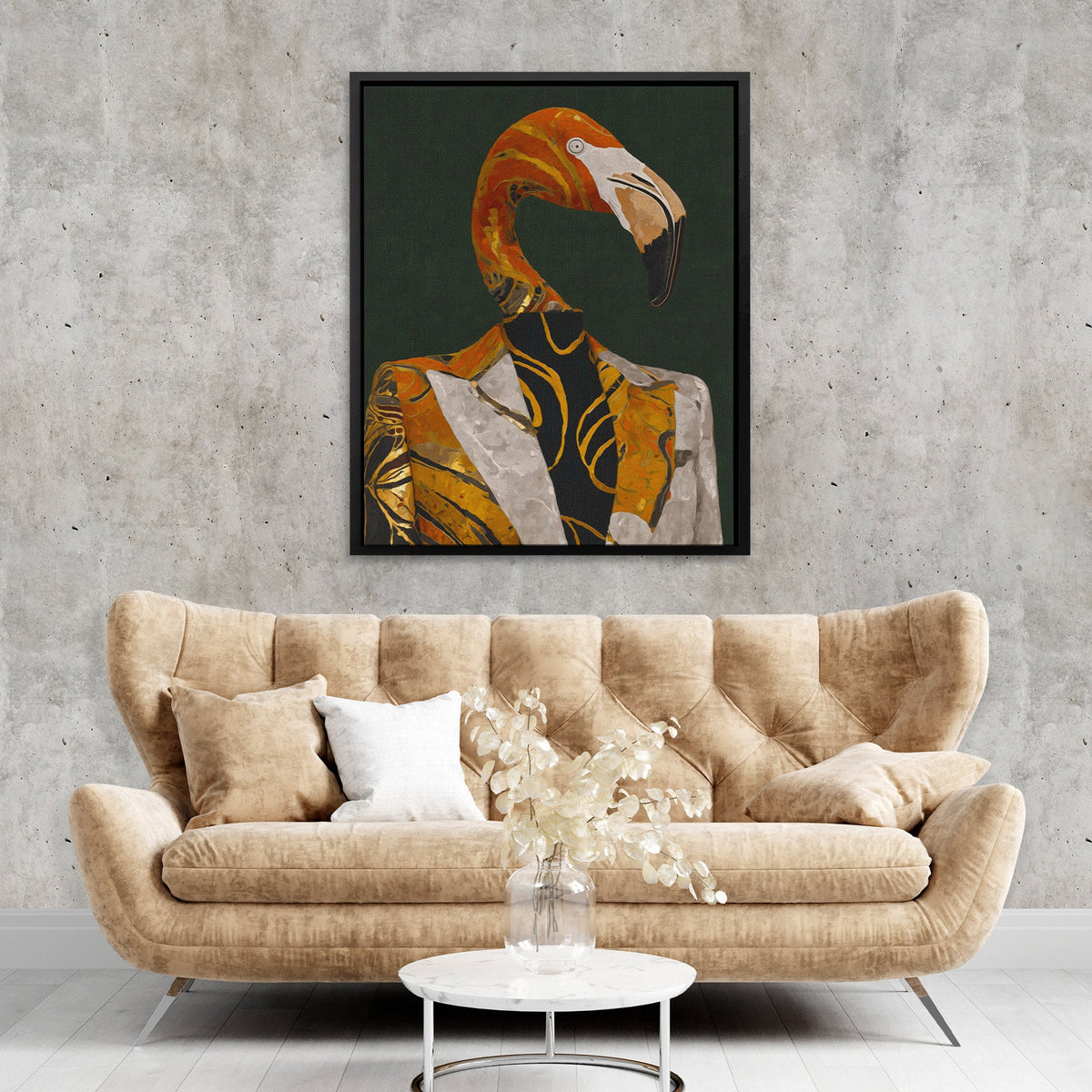Flamingo Executive Portrait - Luxury Wall Art