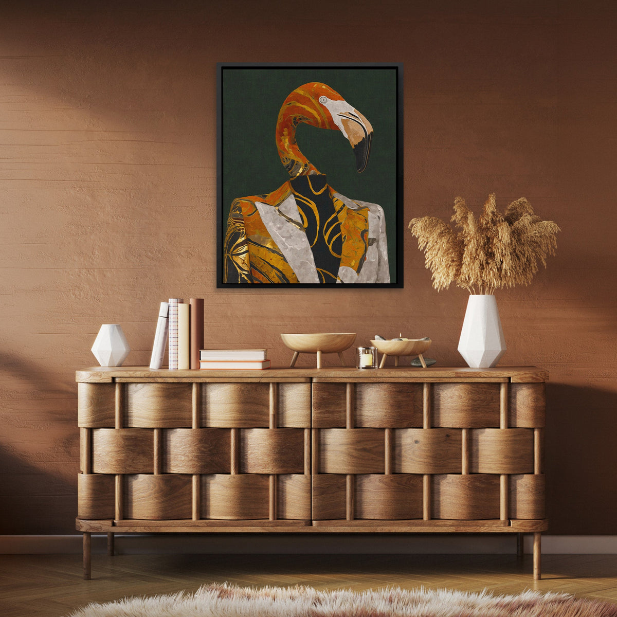 Flamingo Executive Portrait - Luxury Wall Art