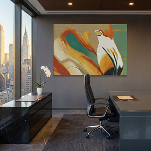 Flamingo Fragmented Stare — Flamingo Fragmented Stare Office View Land 215