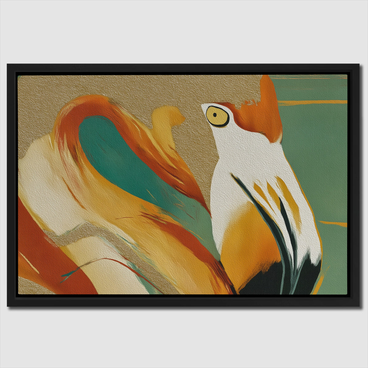Flamingo Fragmented Stare — Flamingo Fragmented Stare Close Up Landscape 135