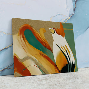 Flamingo Fragmented Stare — Flamingo Fragmented Stare Against Wall4x5 7