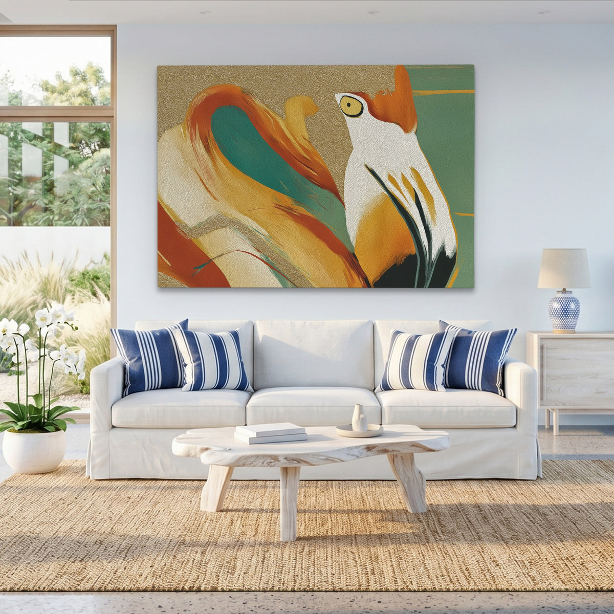 Flamingo Fragmented Stare — Flamingo Fragmented Stare Beach House Land 23
