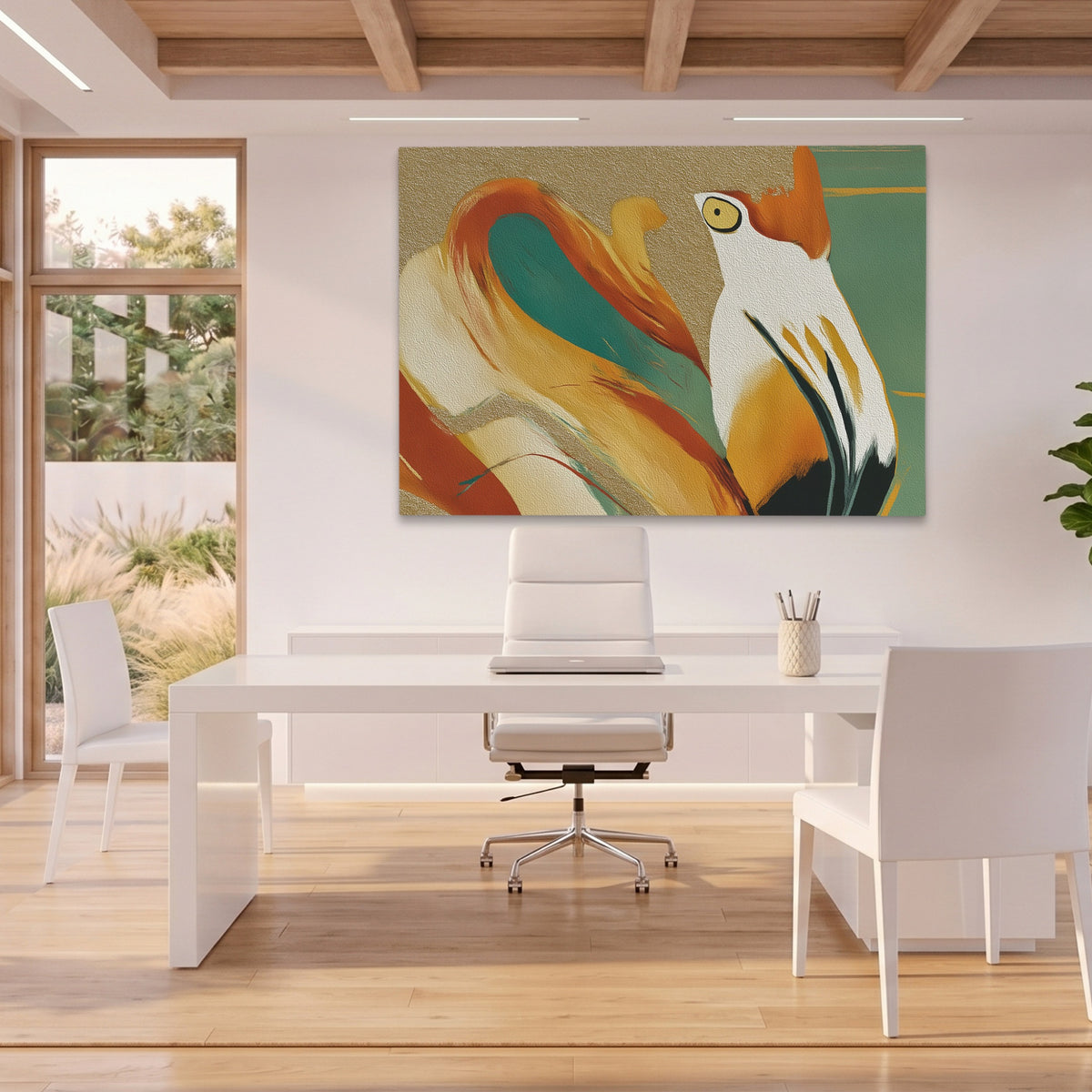 Flamingo Fragmented Stare — Flamingo Fragmented Stare Beach House Office Land 39