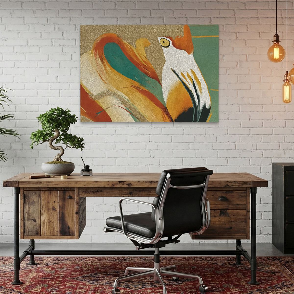 Flamingo Fragmented Stare — Flamingo Fragmented Stare Bonsai Office Land 87