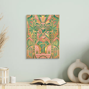 Flamingo Golden Paradise — flamingo golden paradise sq book table 1port flush print