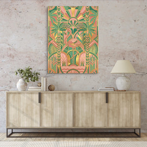 Flamingo Golden Paradise — flamingo golden paradise sq hallway granite wall 1port flush print