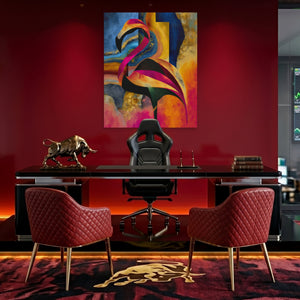 Flamingo Rust Silhouette — Flamingo Rust Silhouette Bull Trader Room Port 88