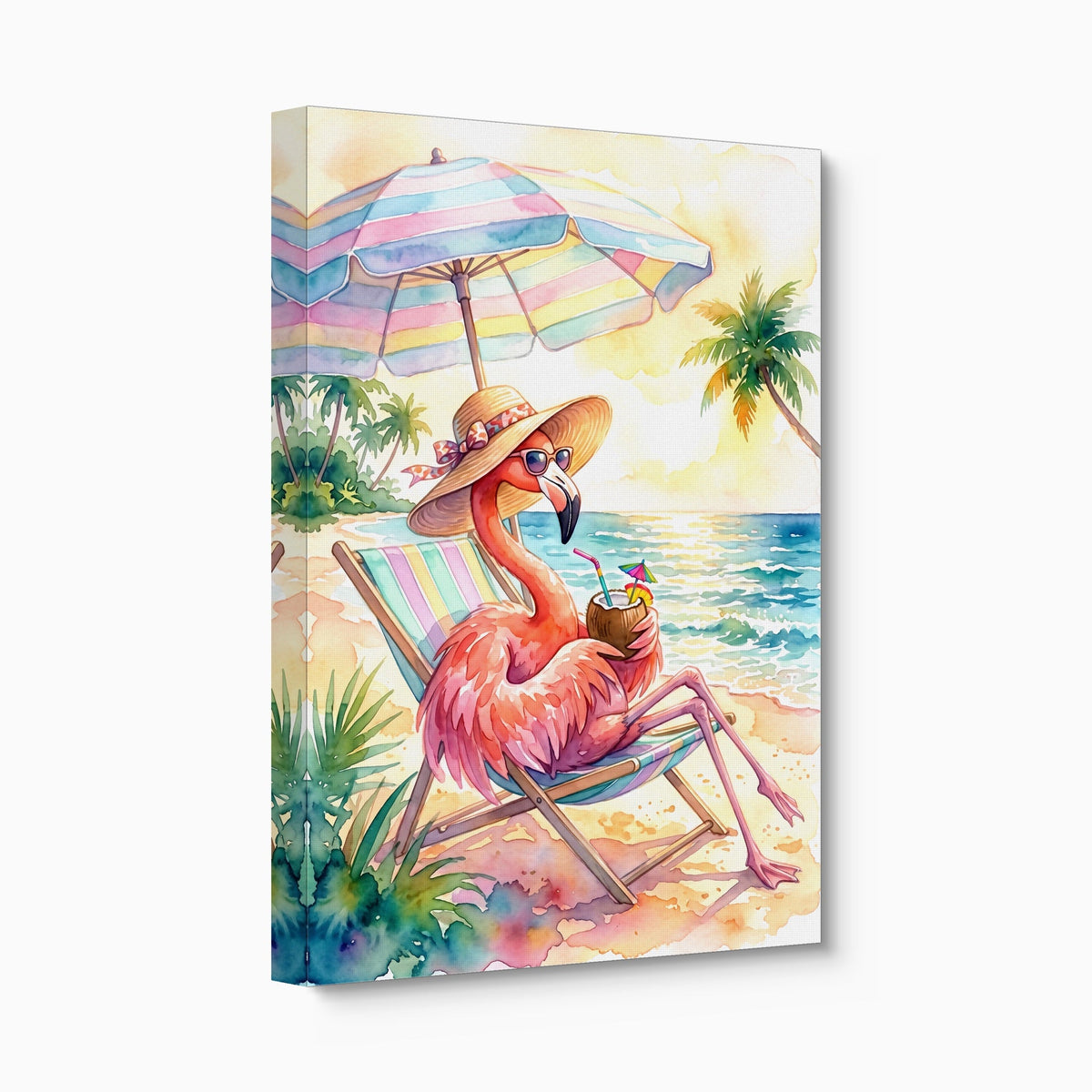 Flamingo Siesta - Luxury Wall Art