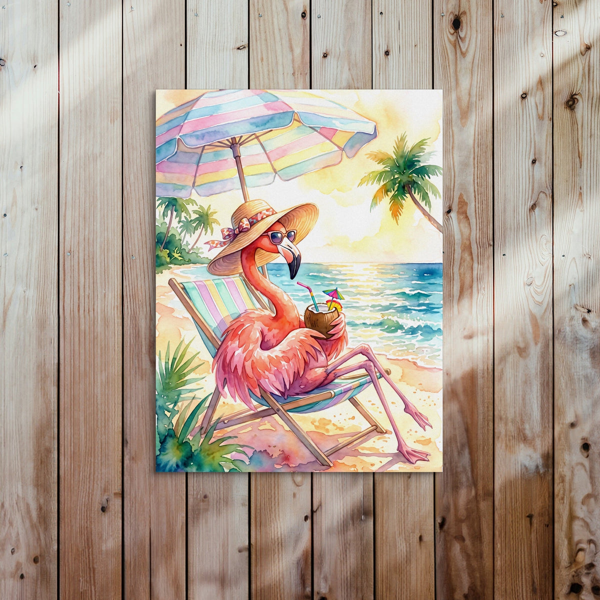 Flamingo Siesta - Luxury Wall Art