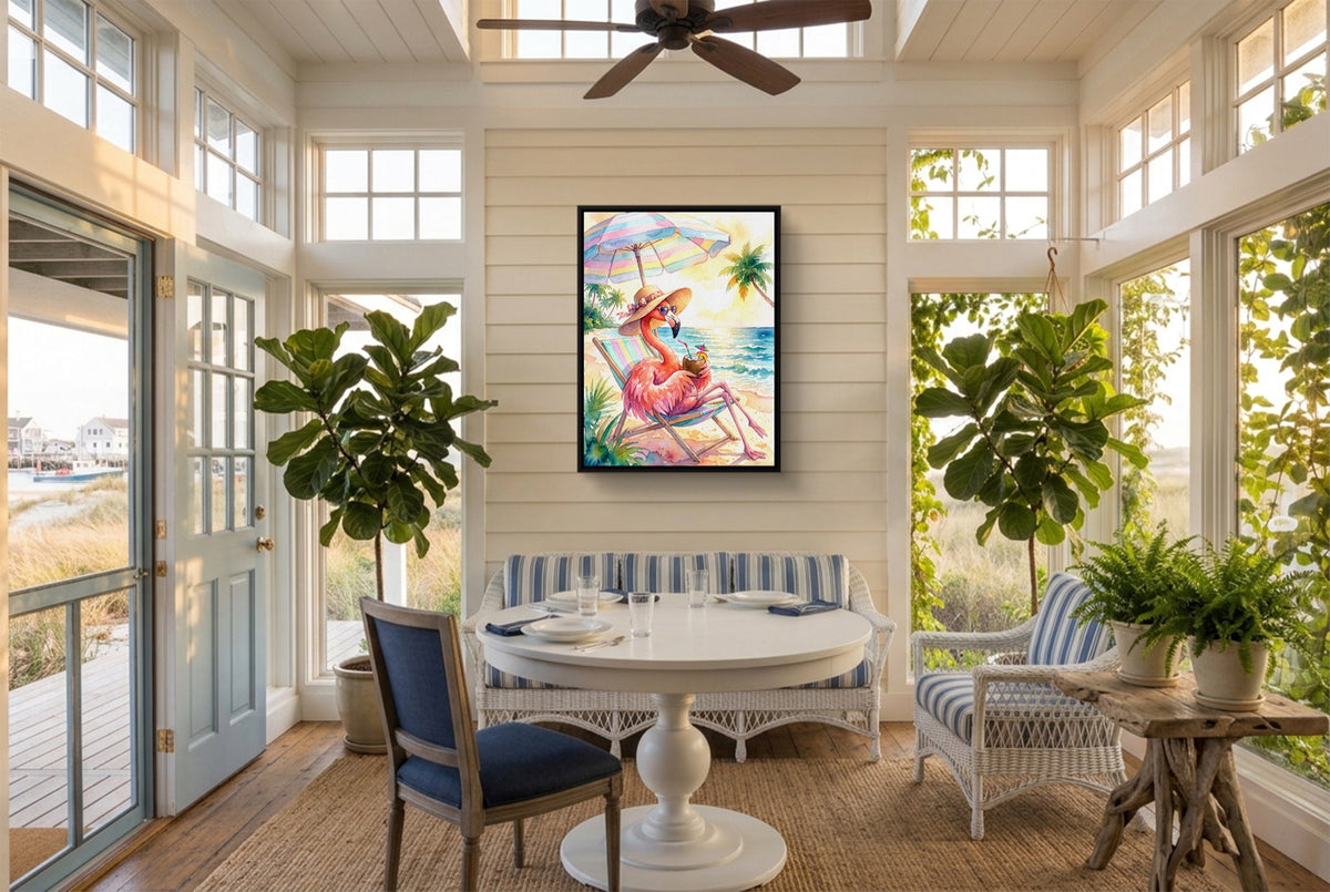 Flamingo Siesta — flamingo siesta sunroom with furniture 1port framed black