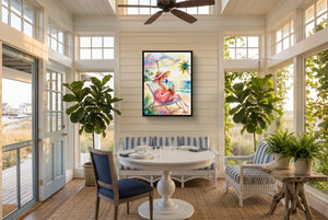 Flamingo Siesta — flamingo siesta sunroom with furniture 1port framed black