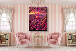 Flamingo Suspended - Luxury Wall Art