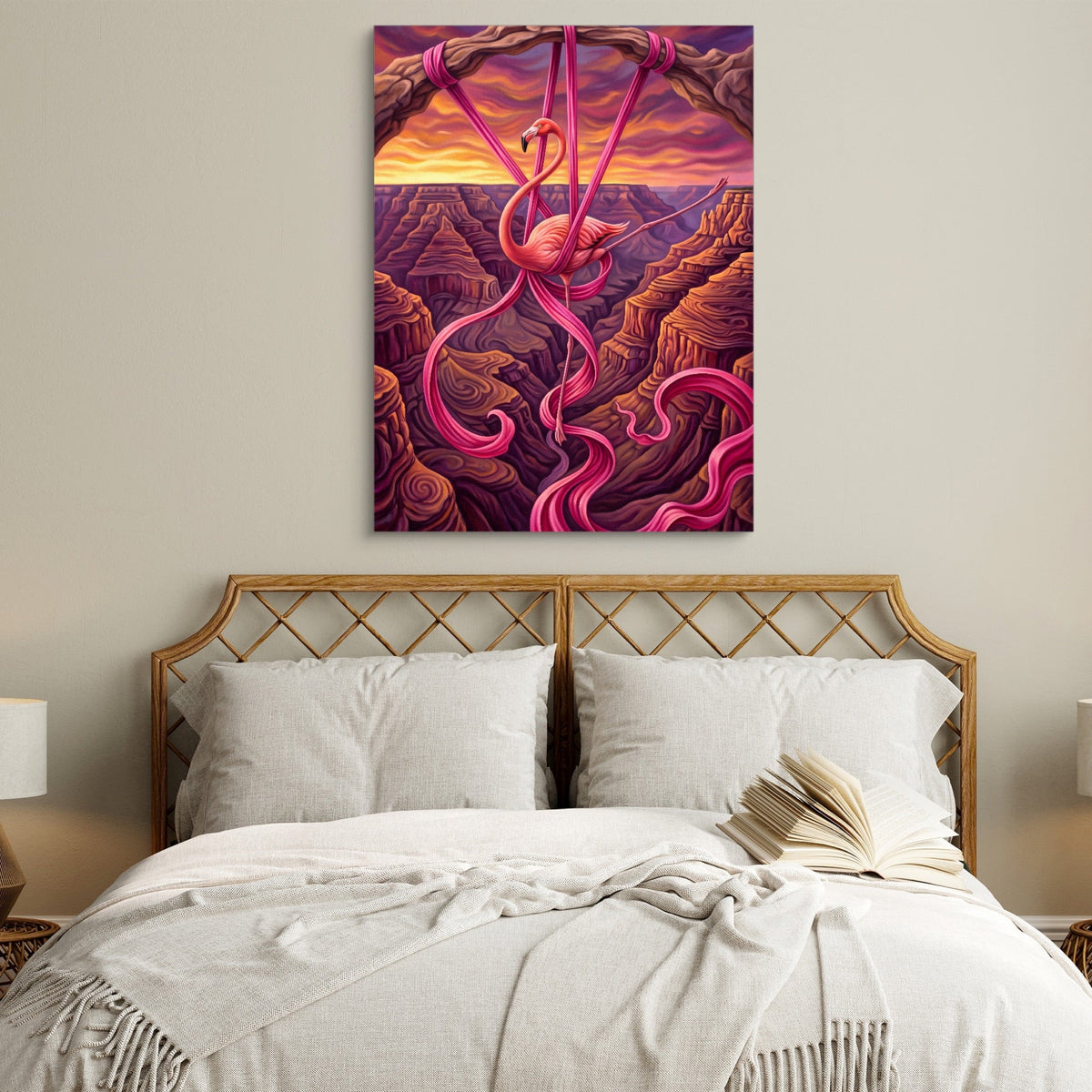 Flamingo Suspended - Luxury Wall Art