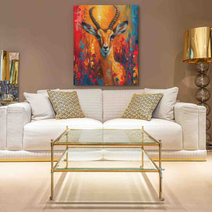 Floral Antelope - Luxury Wall Art