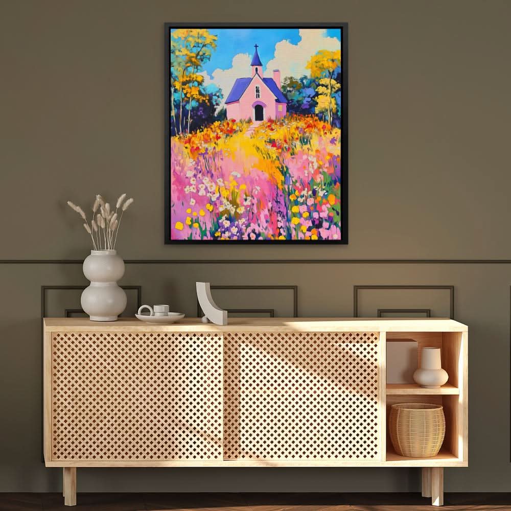 Floral Chapel Charm - Luxury Wall Art