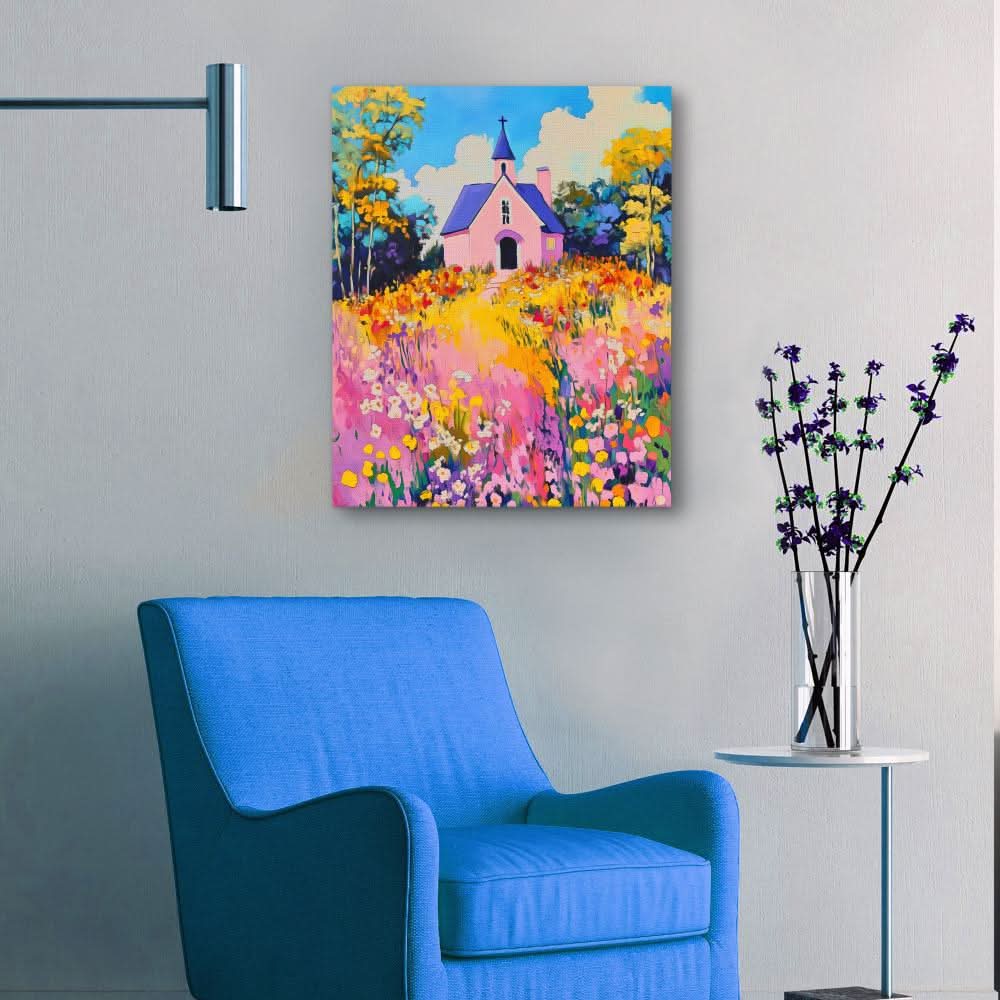 Floral Chapel Charm - Luxury Wall Art