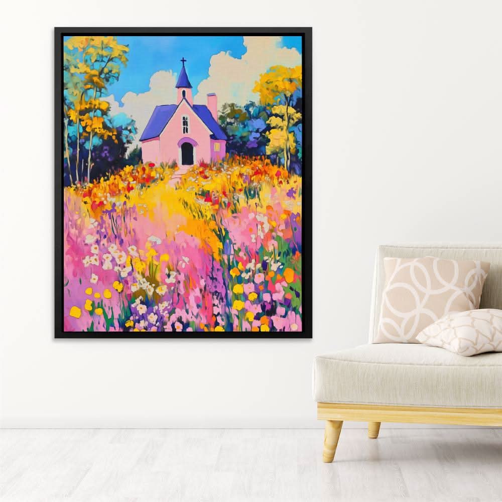 Floral Chapel Charm - Luxury Wall Art