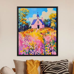 Floral Chapel Charm - Luxury Wall Art