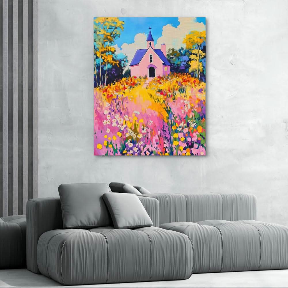 Floral Chapel Charm - Luxury Wall Art