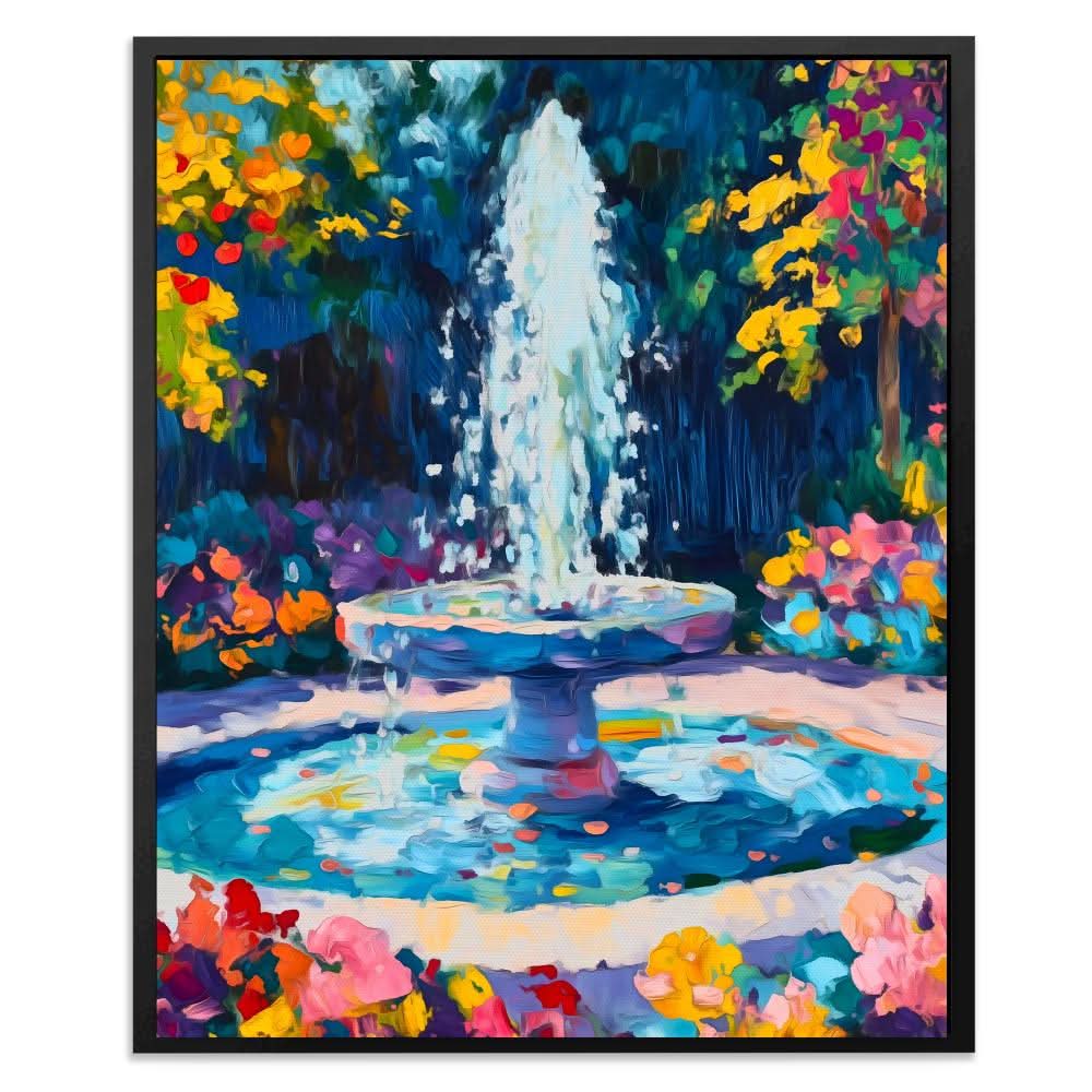 Floral Fountain - Luxury Wall Art