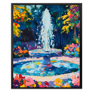 Floral Fountain - Luxury Wall Art