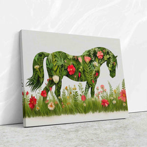 Floral Steed - Luxury Wall Art