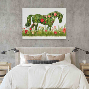 Floral Steed - Luxury Wall Art