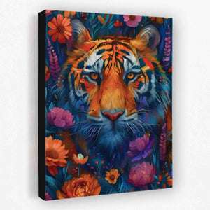 Floral Tiger - Luxury Wall Art