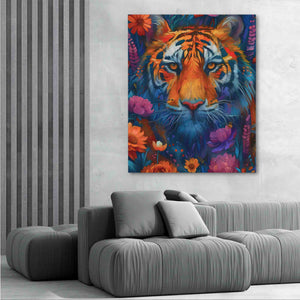 Floral Tiger - Luxury Wall Art