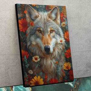 Floral Wolf - Luxury Wall Art