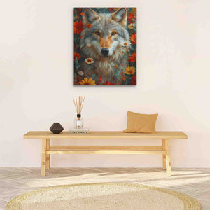 Floral Wolf - Luxury Wall Art