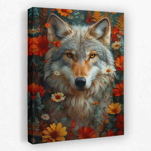 Floral Wolf - Luxury Wall Art