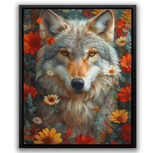 Floral Wolf - Luxury Wall Art