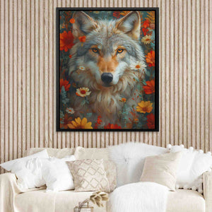 Floral Wolf - Luxury Wall Art