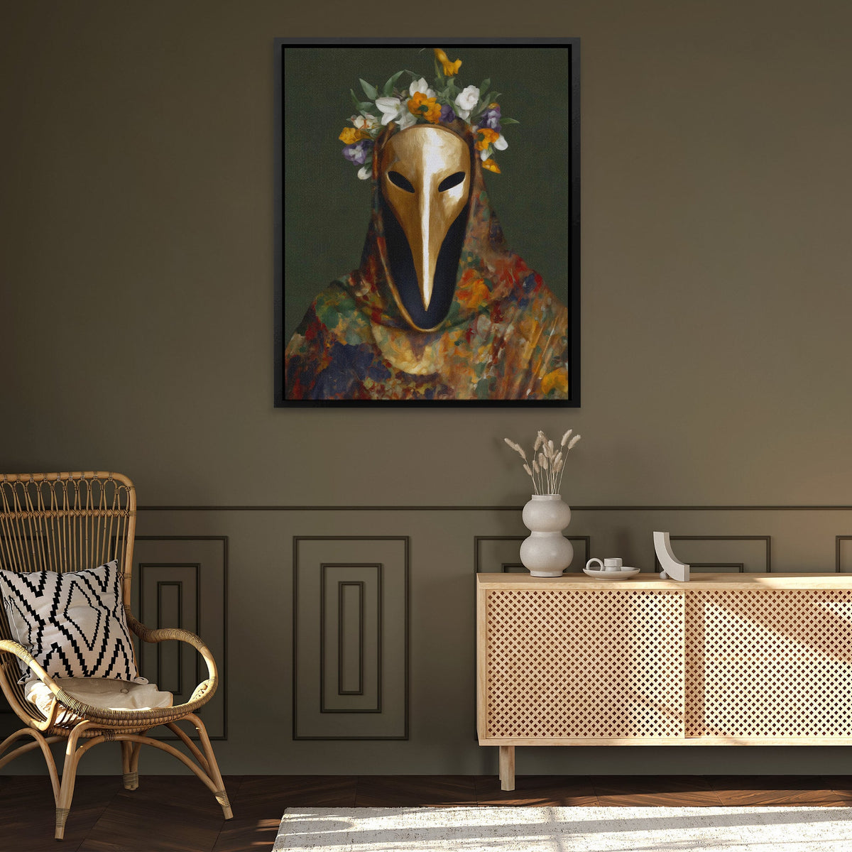 Flower Crowned Healer - Luxury Wall Art