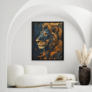 Flowing Gold Mane - Luxury Wall Art