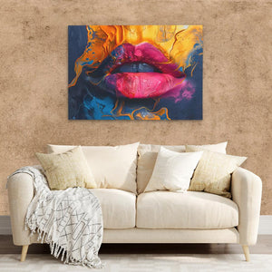 Flowing Lips - Luxury Wall Art